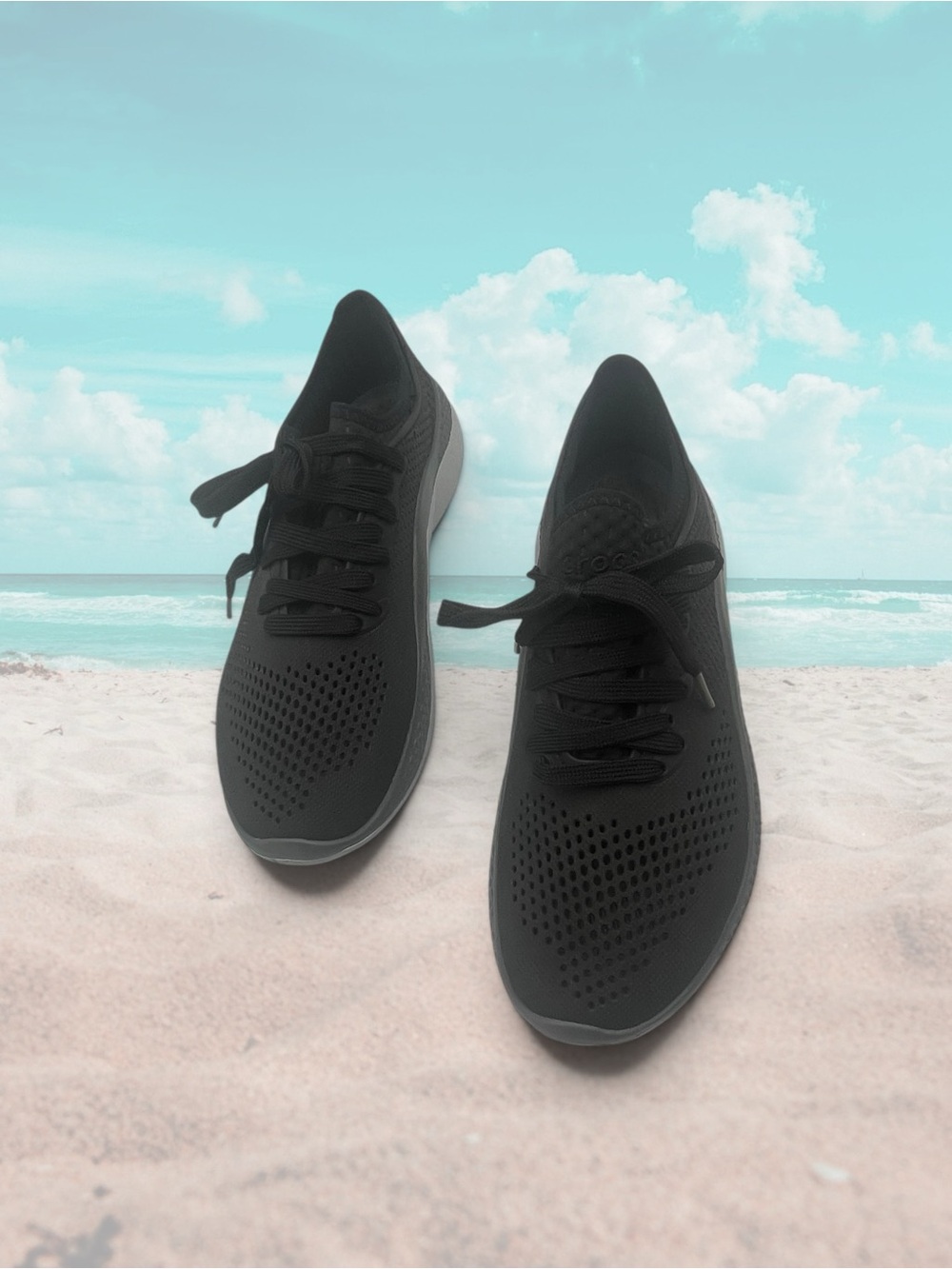 CROCS LiteRide 360 Pacer Sneakers Black Slate Gray 206705 Women's Size 9 - Picture 2 of 15